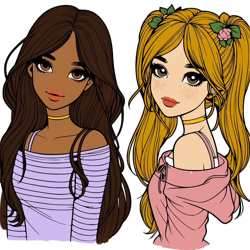 two realistic girls