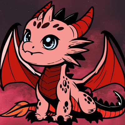 fierce baby night dragon