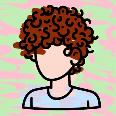 man with curly hair