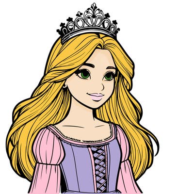 a realistic medieval princess with a tiara