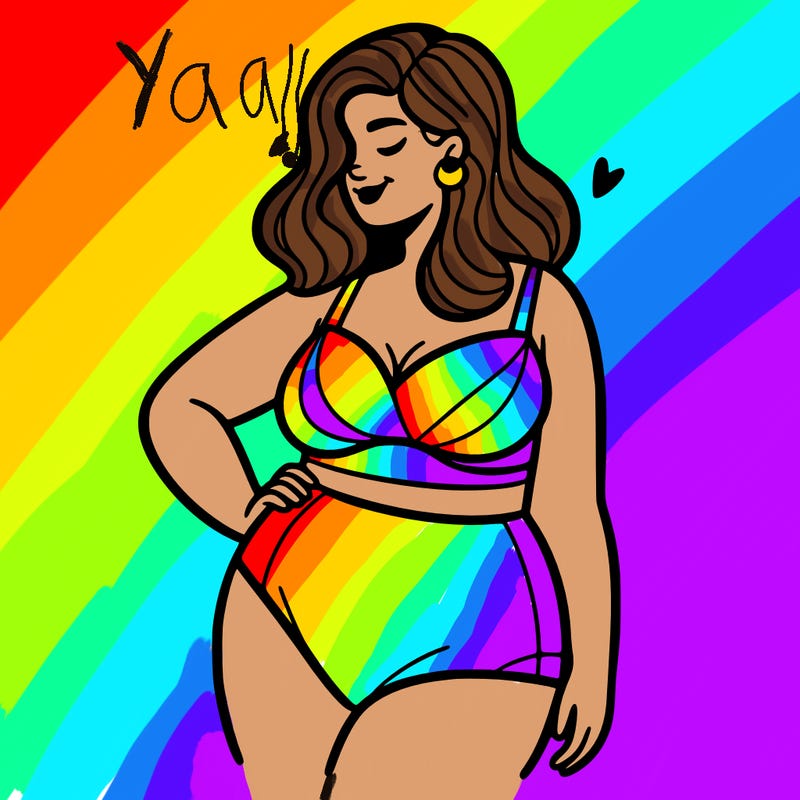 plus size woman bathing suit