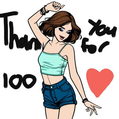 realistic girl dancing