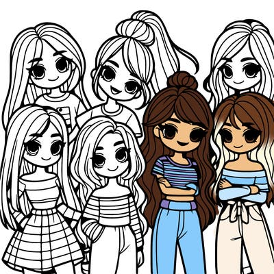 group of girls