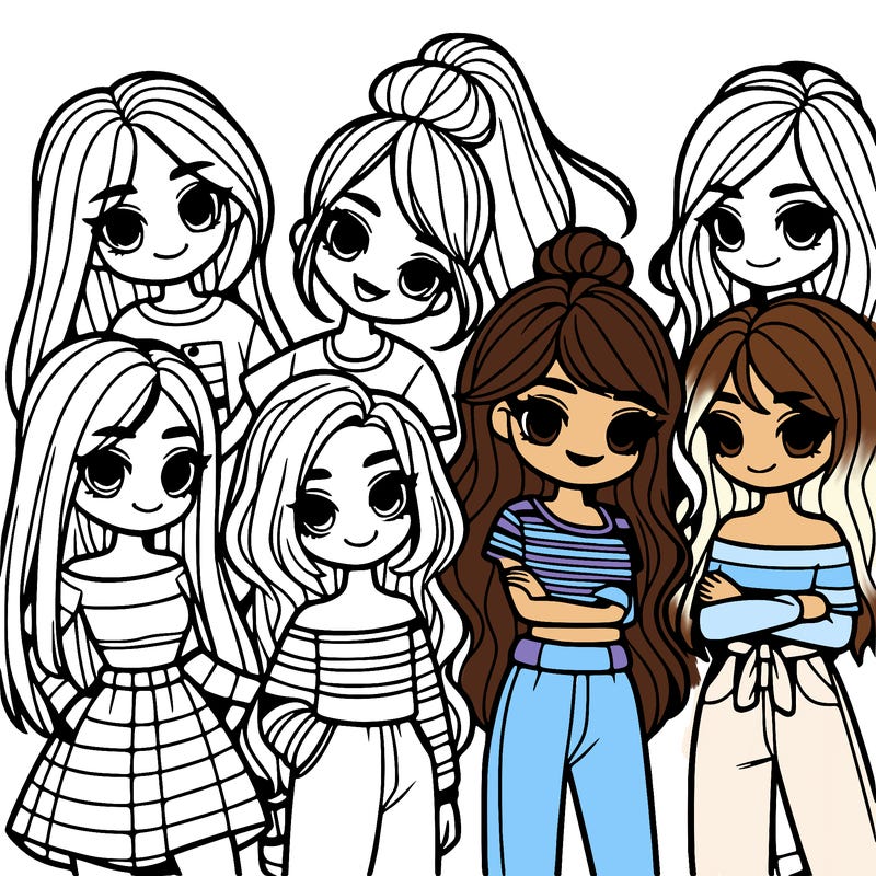 group of girls