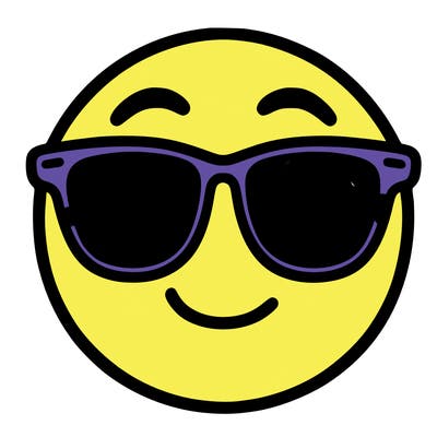 emoji with sunglasses