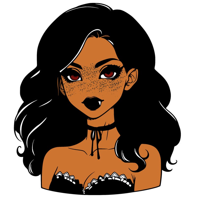 vampire girl realistic