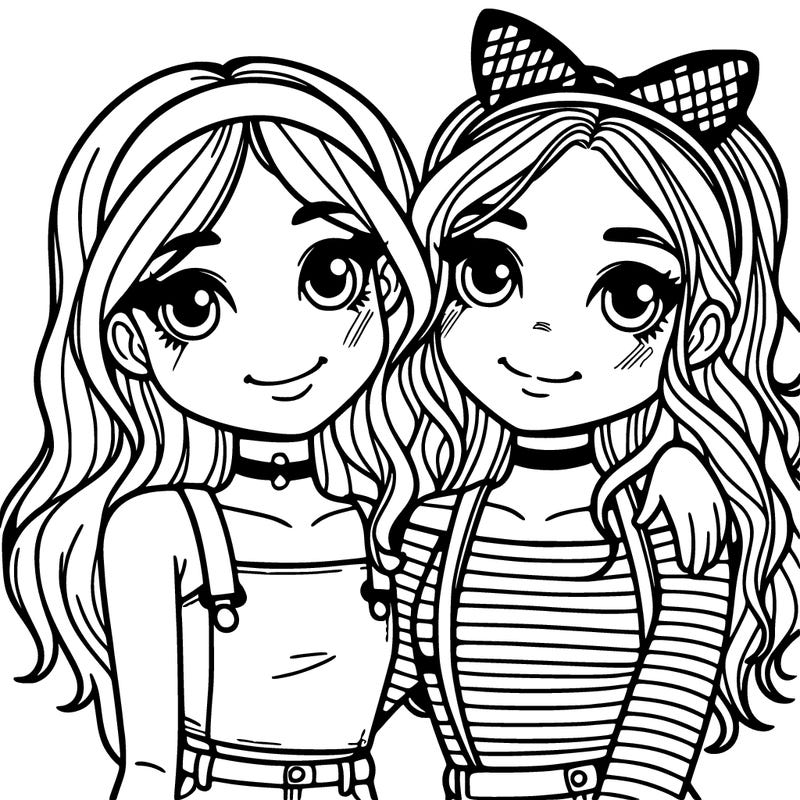two basic teenage girl best friends