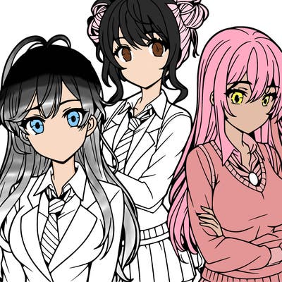 anime girls teenagers