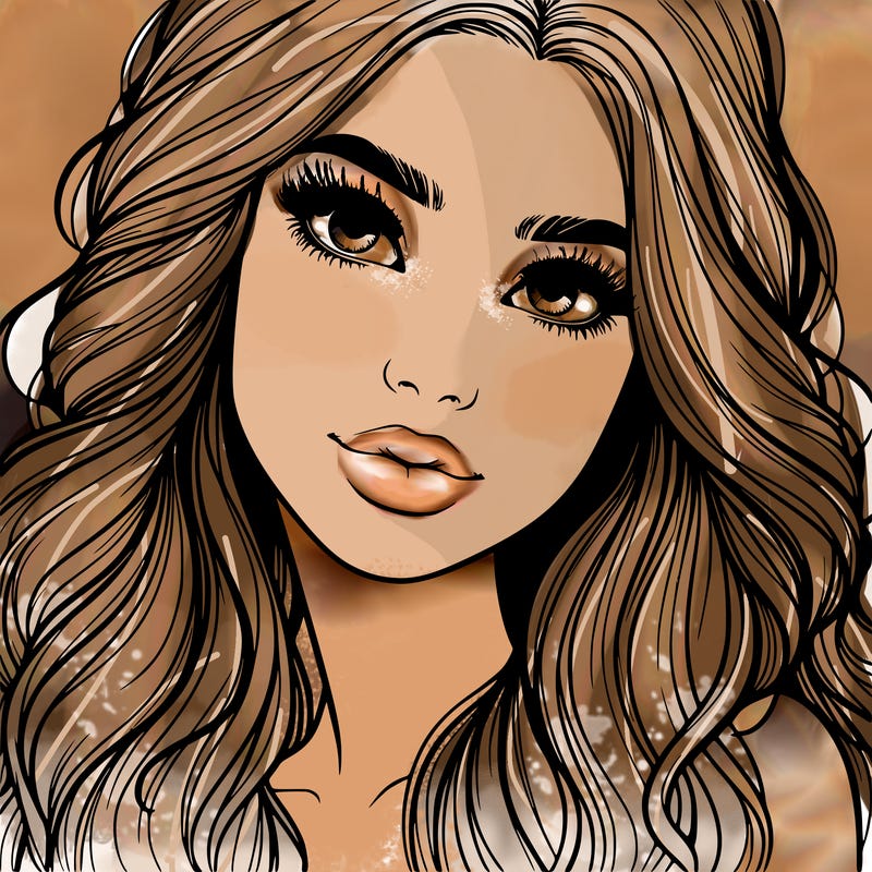 beautiful realistic girl