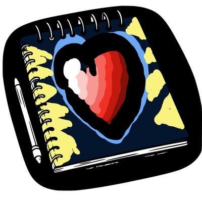 a blank sketch pad