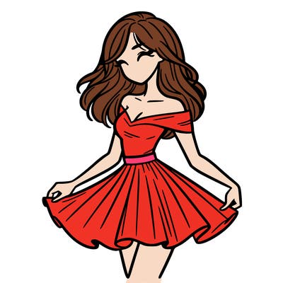 woman in skirt