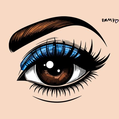 realistic eye for makeup