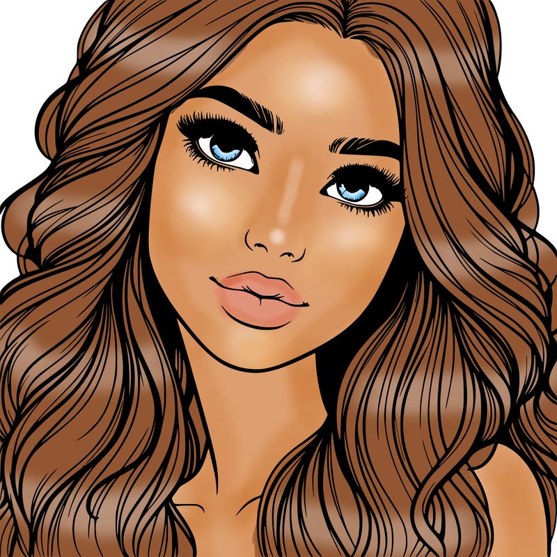 beautiful realistic girl