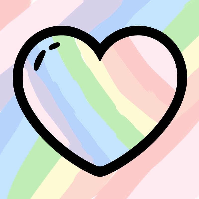 a blank heart