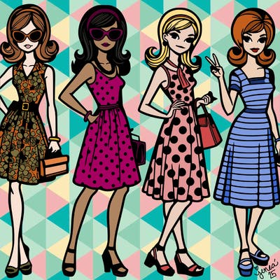 1960s retro women