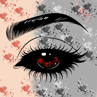 eye closed realistic