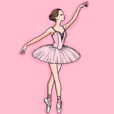 realistic ballerina