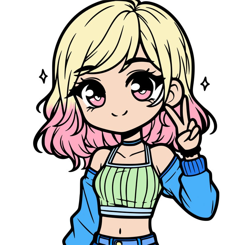 cute girl with crop top