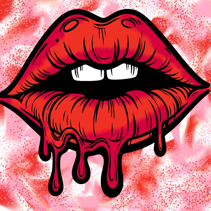 lips that look realistic and drip