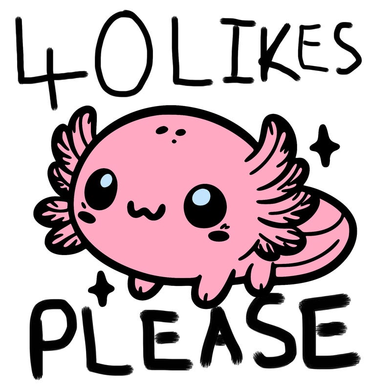 cute easy baby axolotl