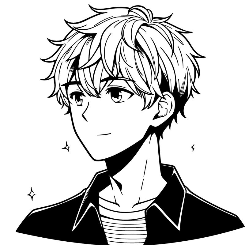 hot boy manga style