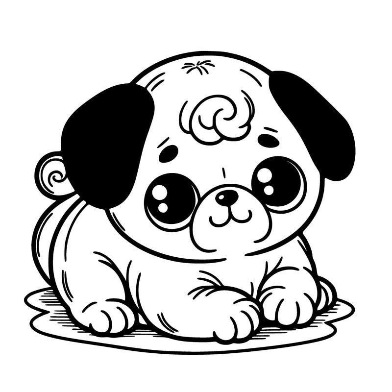 baby pug cute