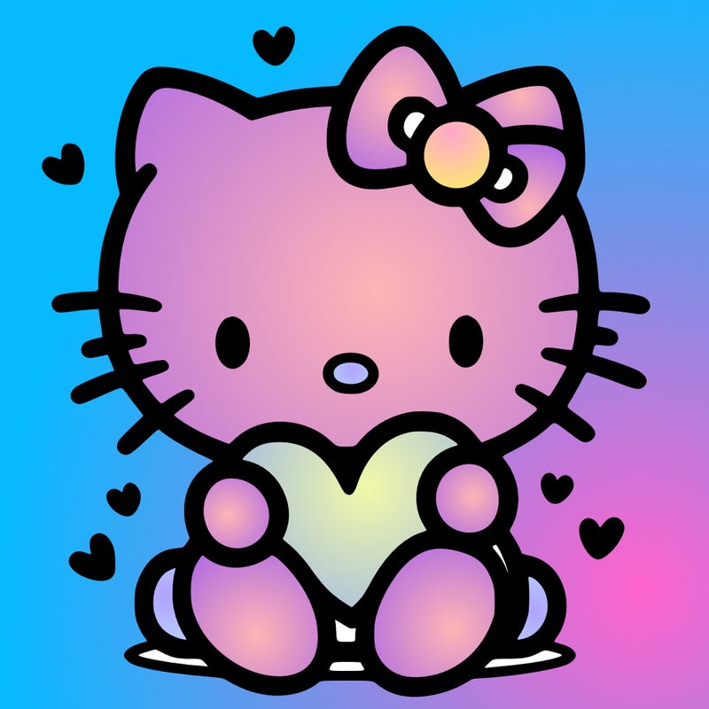 hello kitty with heart