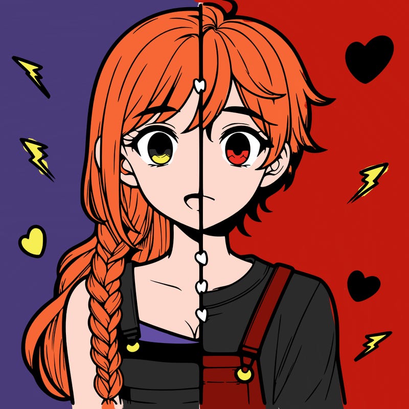 realistic girl boy split