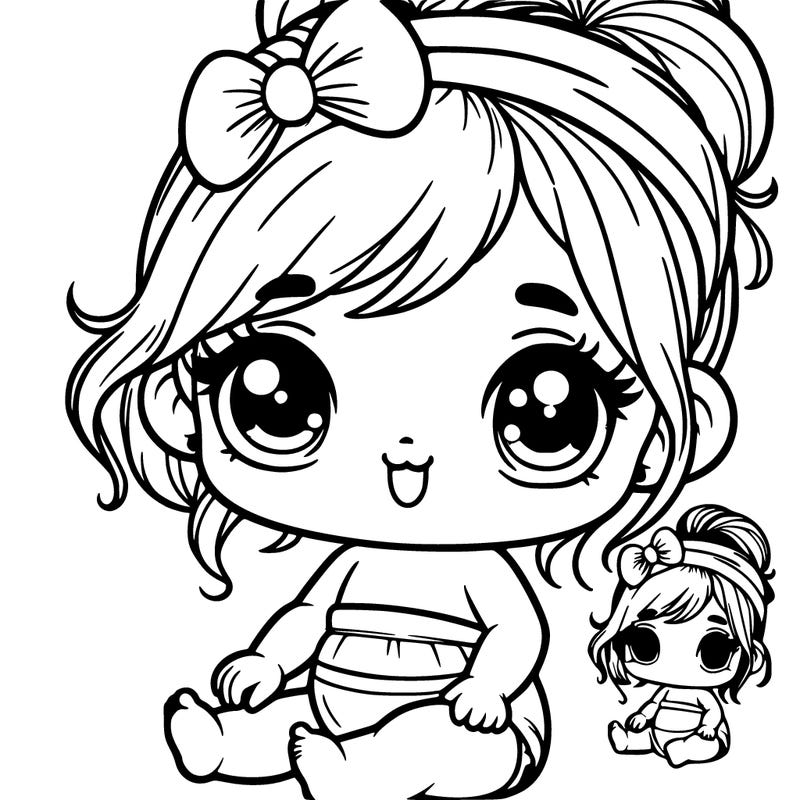 cute baby girl and a cute headband