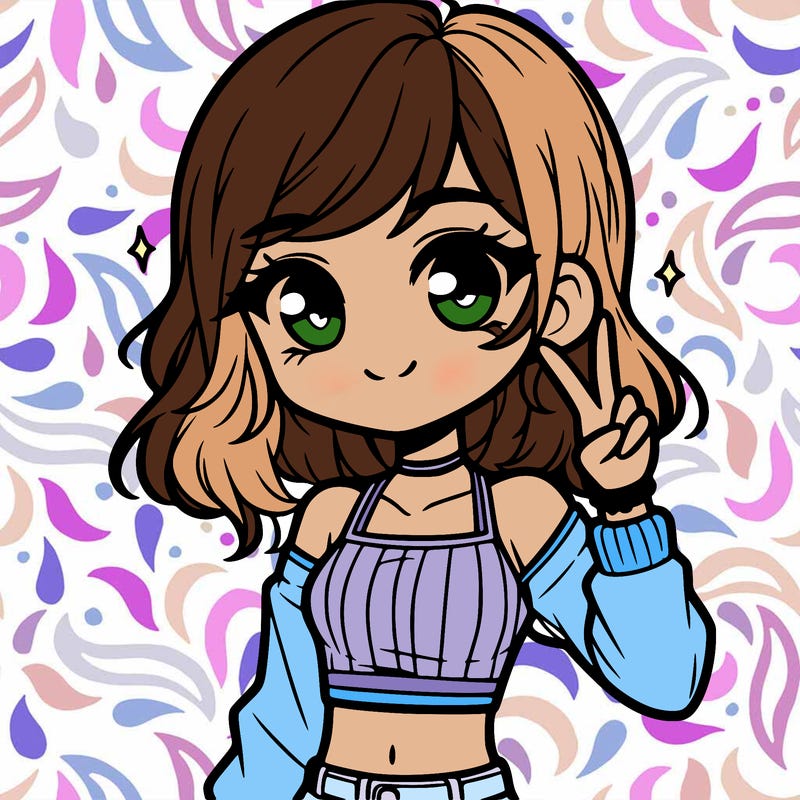 cute girl with crop top