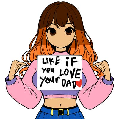 girl holding a blank sign in a long sleeve crop top