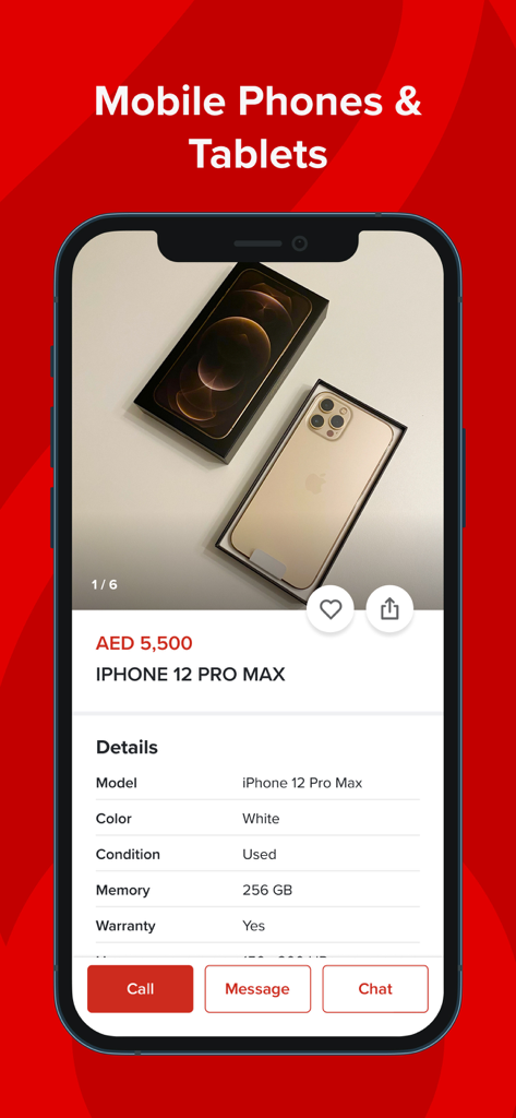 dubizzle - iPhone 12 Pro Max d'occasion disponible sur l'application mobile dubizzle