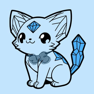 crystal kitten