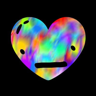 a blank heart