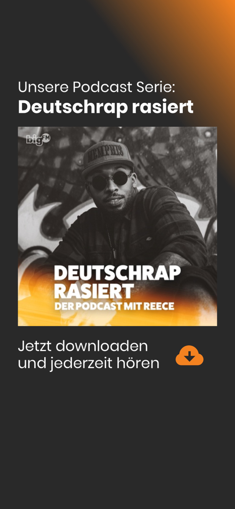 bigFM Radio - Promozione per la serie di podcast di bigFM Deutschrap rasiert con Reece