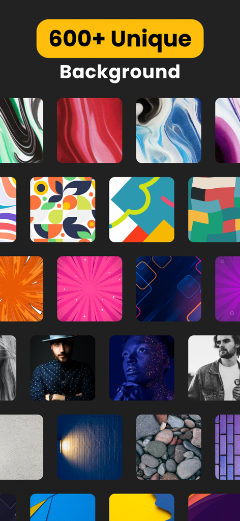 Advertisement Maker, Create Ad - A collection of over 600 unique background patterns textures and portraits for advertisement design