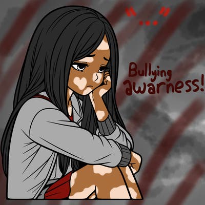 a realistic girl with depression