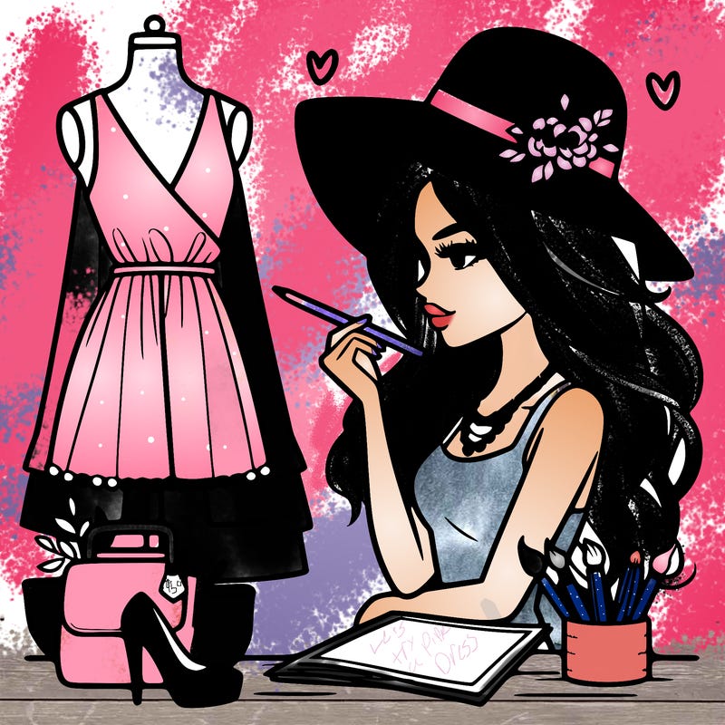 a stylish fashion designer