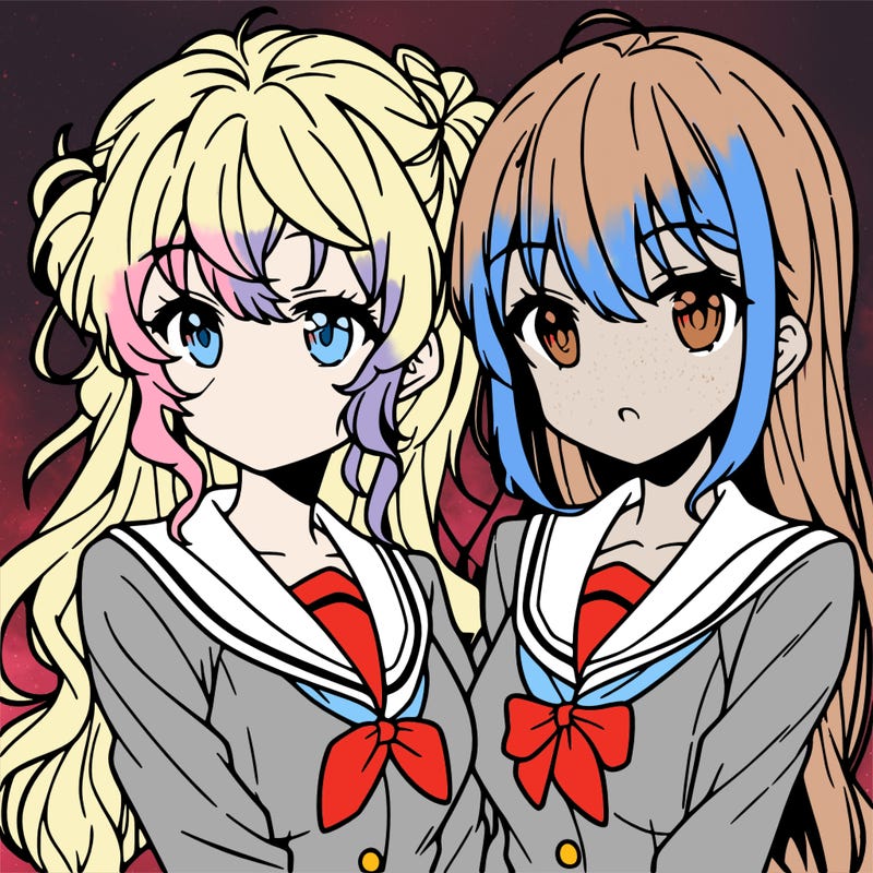 two anime girls