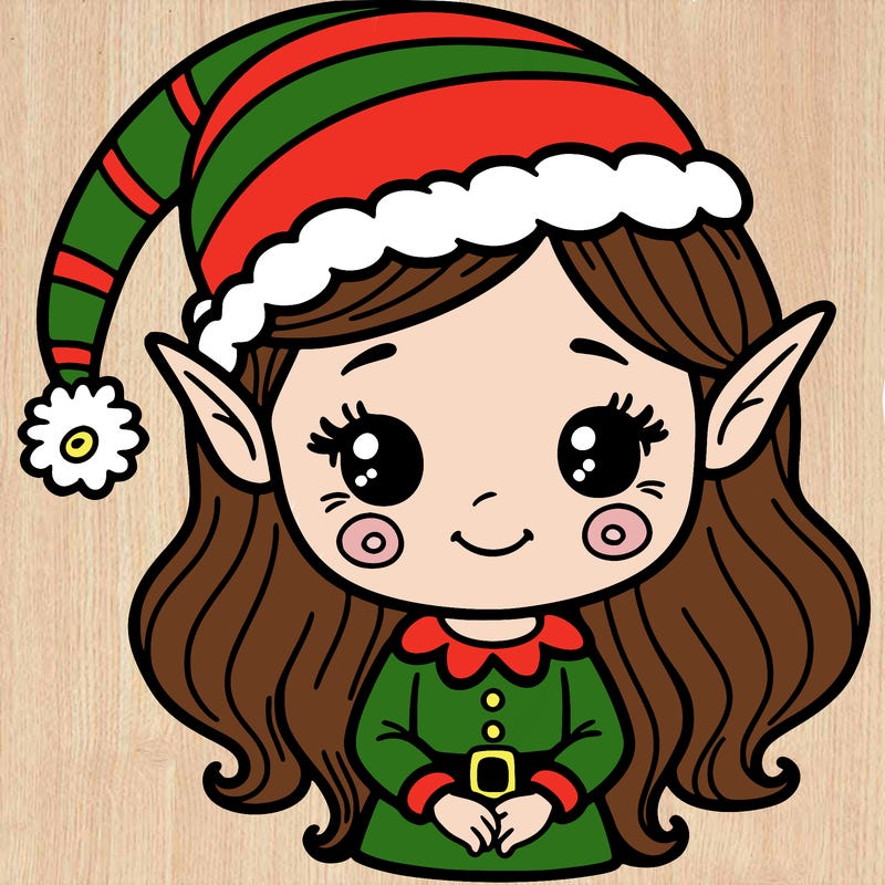 christmas elf girl