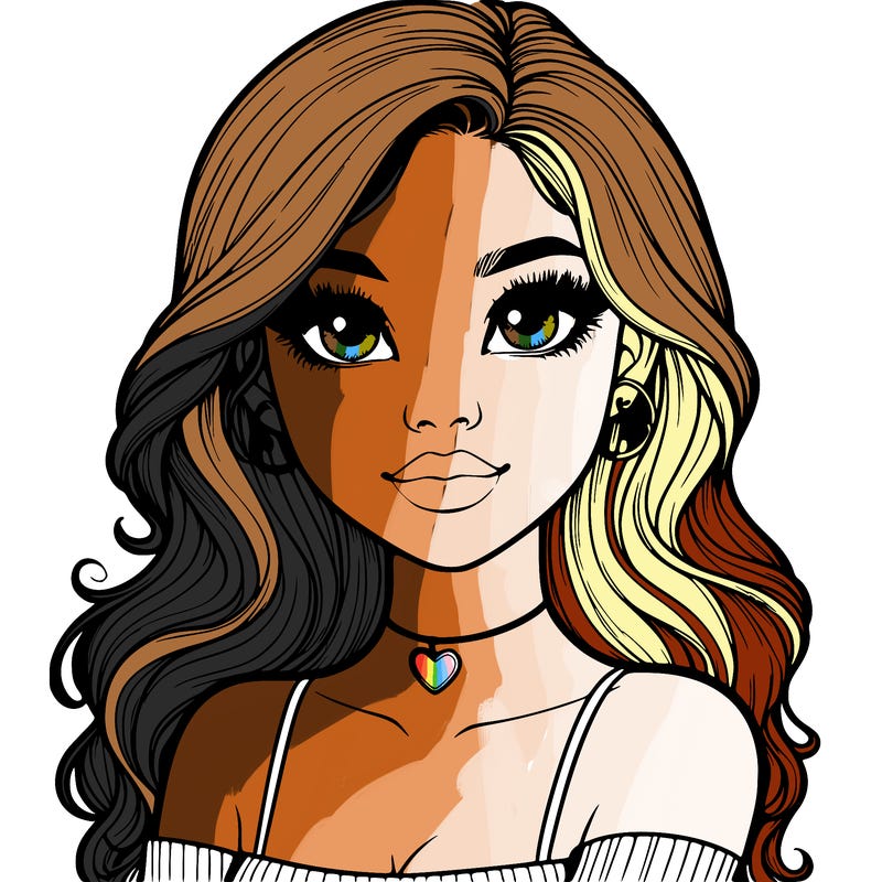 realistic pretty girl