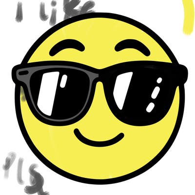 emoji with sunglasses