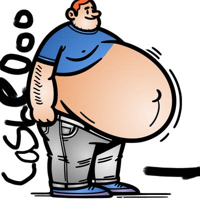 man big belly