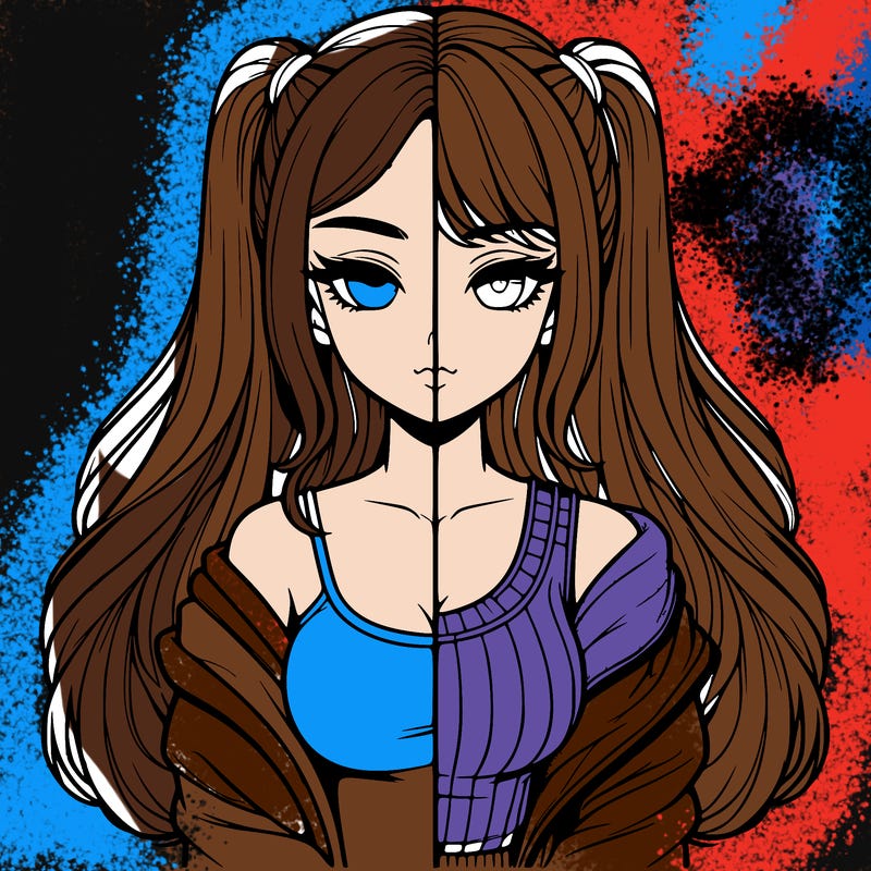 realistic girl split