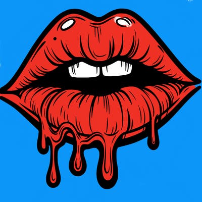 lips that look realistic and drip