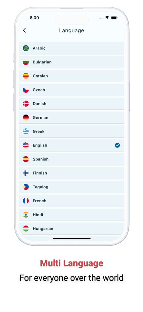 Note, Voice Notes, Todo Widget - Pantalla de selección de idioma de la aplicación Note Master que muestra varias opciones de idioma globales con banderas