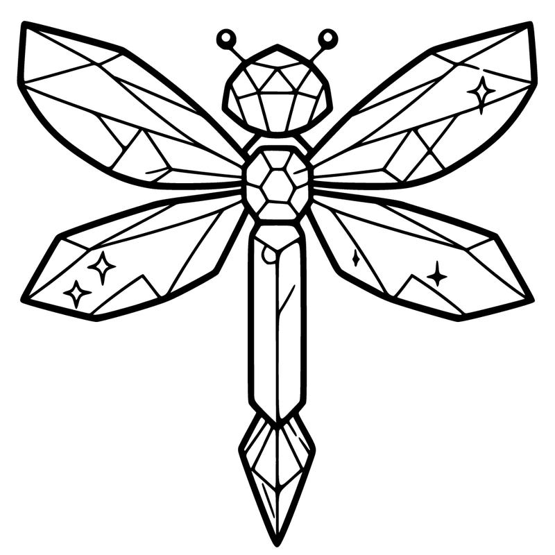crystal dragonfly