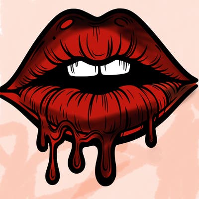 lips that look realistic and drip