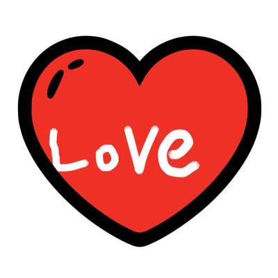 a blank heart