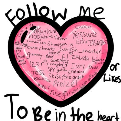 a blank heart
